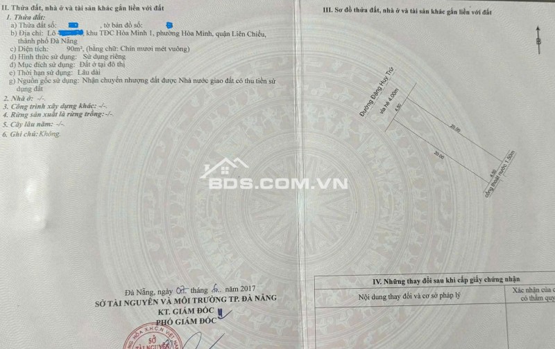 Bán đất đường Đặng Huy Trứ - Đường 7,5m thông biển